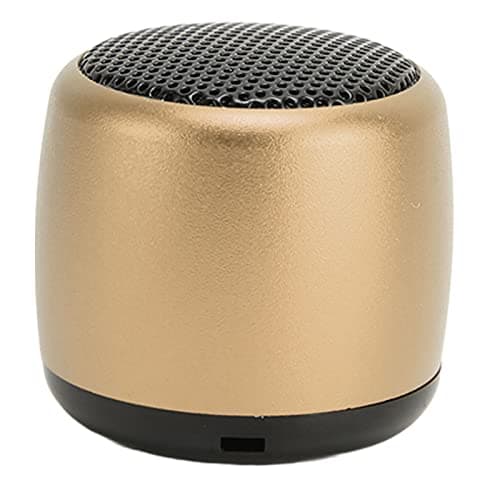 ZJchao Ewa A106 with Mini Bluetooth Speaker Heavy Subwoofer Wireless Portable Speaker for Phone Tablet PC USB Rechargeable Aluminum Alloy Design (Gold) — view 4