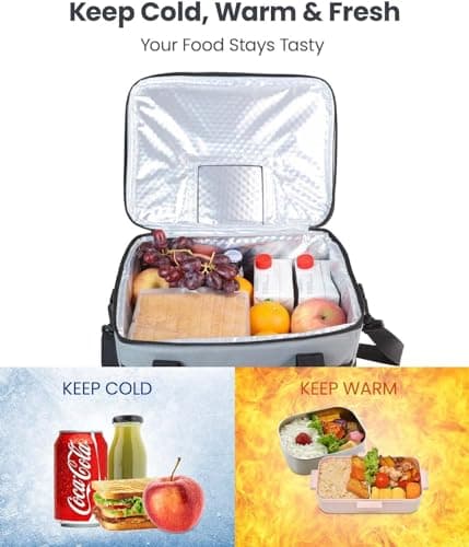 Kollea 20L Cool Bag, Insulated Cooler Box for Camping, Grey — view 4