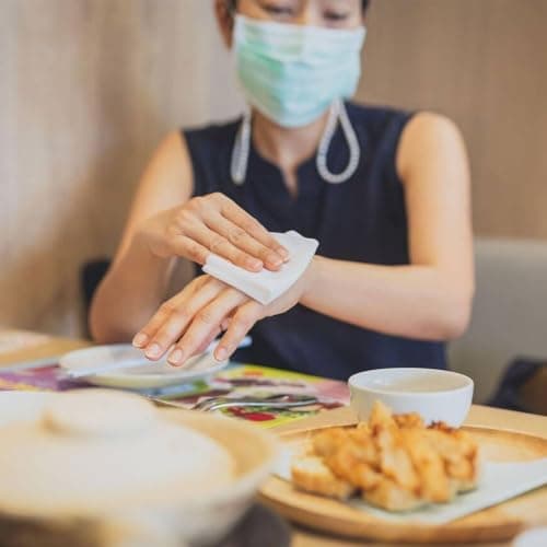 200pcs Lemon Fresh Hand Wipes Individually Wrapped Disposable Moist Towelettes Travel Size Refreshing Hand and Surface Cleaning Wipes for Restaurants Catering Picnic Office Outdoor Hospitality Use — view 3