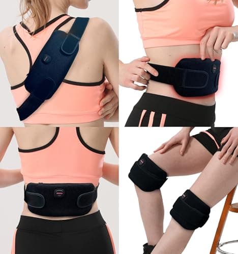 Kivdes Cordless Heating Pad Rechargeable ，Electric Wearable Heat Pad