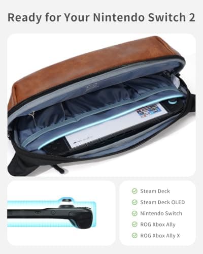 ECOHUB Men Sling Bag, RFID Blocking Crossbody Shoulder Chest Bag with 8 Pockets, Water-Resistant Waist Fanny Pack for Men, Women, Travel, Daily Use, Cycling, Hiking, Black — view 4