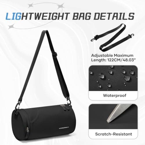 WEPLAN Small Gym Bag Womens Men Mini Barrel Bag Sports Bags Dance — view 3