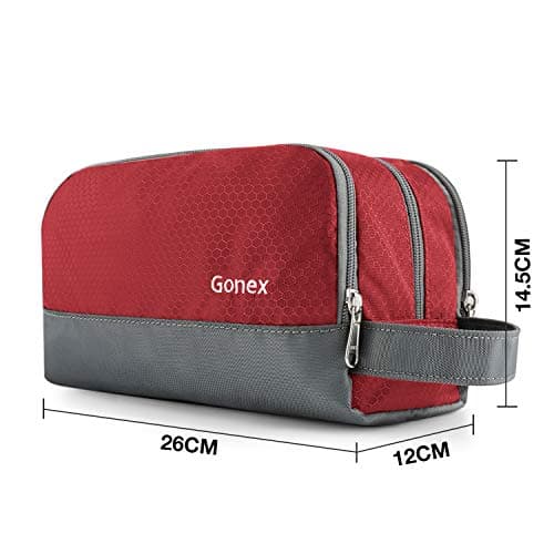 Gonex Men's Toiletry Bag, Water-Resistant Nylon Travel Wash Shower Bag — view 2