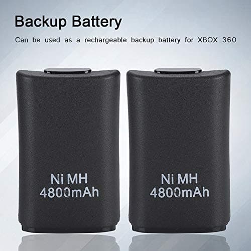 ASHATA Rechargeable Battery Pack for 360 Controller, 2 x 4800mah Battery + Charging Cable + Charging Stand, Professional Set — view 3