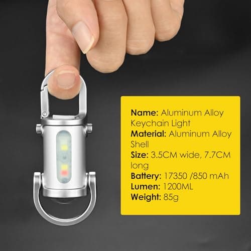 Super Bright 1200lm Mini Keyring Torch,Rechargeable LED Keychain Flashlight — view 2