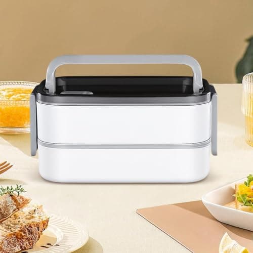 Thermal Lunch Box | 2-Tier Meal Storage Container with Handles — view 3