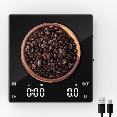 Diyife Rechargeable Mini Coffee Scales with Timer, 0.1g/2kg High Precision