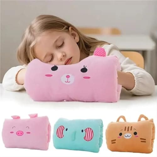Cartoon Hand Pillow Hand Warmer Nap Weak Hero Class 1 Arm Pillow Suho Non Electrical Travel Essentials(Pink) — view 2