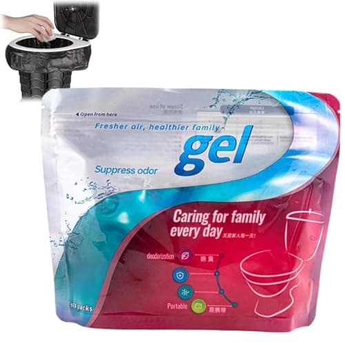 Portable Toilet Gel,Portable Toilet Coagulant,Portable Camping Toi-Let Gel,Quickly Absorption,Solidification,Deodorization,Cam-Ping Toi-Let Absorbent Powder,For Hiking,Travel,Car Interior & Outhouses