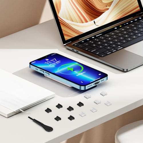 AXFEE USB C Dust Plug Covers,TypeC Anti Dust Cap Cover Port Plugs Protector — view 6