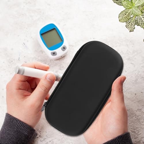 Portable Cooler Bag for Medication Eva Insulated Black Travel Case — view 6