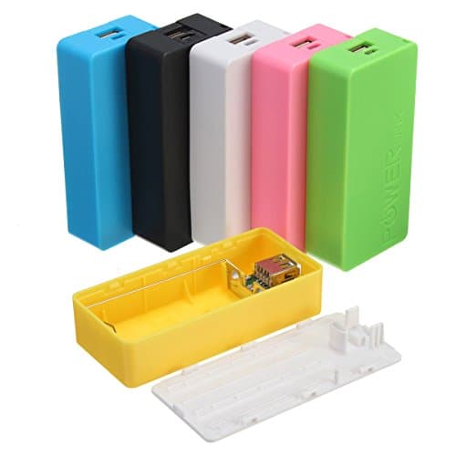 EsportsMJJ 5600mAh 2X 18650 USB Power Bank Battery Charger Case DIY Box For iPhone Sumsang -Pink — view 3