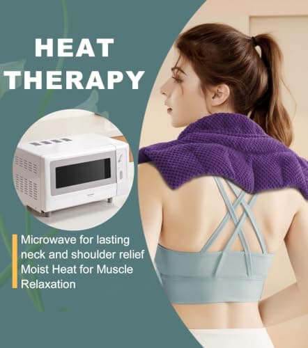 uncn Wheat Bags Microwavable for Neck and Shoulders, Heated Neck Warmer — view 6
