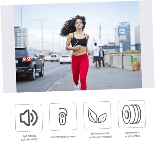 DOITOOL Silicone Earphone Covers Earbuds Black for Galaxy 20 Pack Ear Wing Design Secure Fit During Exercise Anti-slip Washable — view 3