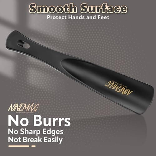 NINEMAX Small Shoe Horn Plastic,Travel Shoehorn for Men Women Kids(3Pc) — view 3