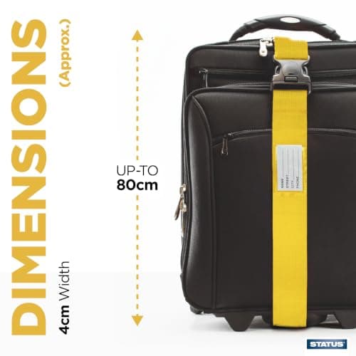 STATUS Yellow Luggage Strap, 1 Unit — view 2