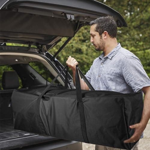INFANZIA 2 Pack 197L Travel Duffle Bag - 47Inch Extra Large Sports Duffel Luggage Bag Large Holdall with Upgrade Zipper, Sturdy & Water Resistant, Black — view 5