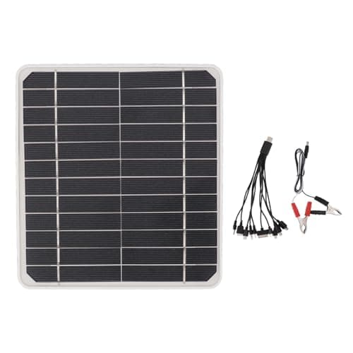 Generic 10W 12V Solar Panel Car Battery Charger High Efficiency Eco-Friendly Design for Camping Travel ABS Material 1 Unit — view 6