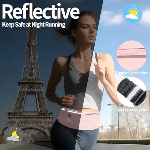 QZLSAYSL Running Belt, Pink Running Belt，Waterproof，Pink — view 5