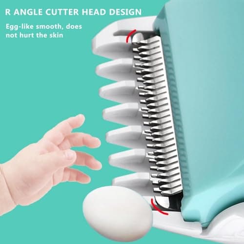 Baby Hair Clippers | Waterproof Kids Quiet Hair Trimmer | Silent Hair Clippers For Children | Hair Clippers For Kids | Rechargeable Hair Trimmer | Professional Waterproof Silent Trimmer For Toddler Ha — view 5