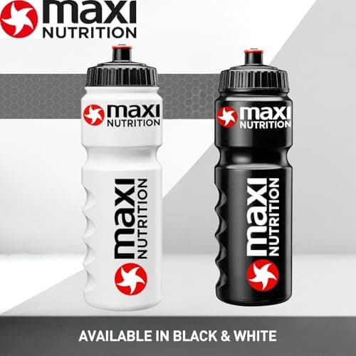 Maximuscle | Durable Bio-Based Sports Bottle for Working Out, Fitness, Hiking, Outdoor Sports | Pro-Athletes Reusable Water Bottle - Black, 750ml — view 5