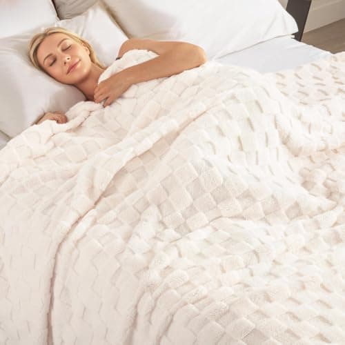 Exclusivo Mezcla Checkered Fleece Queen Size Blanket for Bed, 230x230 CM — view 4