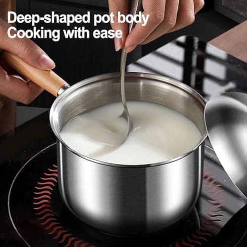 Small Stainless Steel Pot Travel Friendly Lightweight(400ML) — view 6