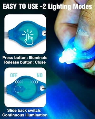 Novstuf 8PCS Mini Keyring Torch, Portable LED Keychain Torches Ultra Bright Key Ring Torch Small Flashlights with Battery Powered for Kids and Adults Outdoor Camping Hiking Emergency — view 4