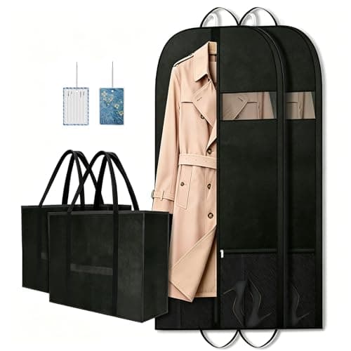 (2 set) Suit Bags for Men, Business Garment Bag for Hanging Clothes