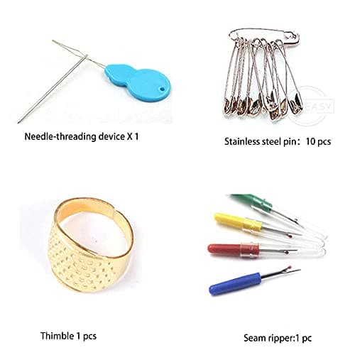 Sewing kit 51 PCS Mini Sewing kit Sewing Kits for Adults Travel Sewing Set Sewing Threads (Purple) — view 4