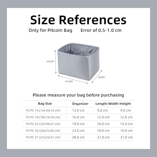 DGAZ Silk Handbag Organizer Fits picotin18/22Bags, Silky Smooth, Luxury Handbag Tote in Women Bag Shapers (Bleu Pale, PC18) — view 6