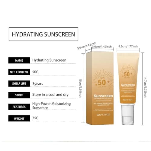 Waterproof Face Sunscreen Non Sticky Sunblock Daily Facial Sunblock — view 6