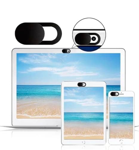 3 Pack Webcam Cover Slider for Laptop, Tablet and Smartphone, Ultra Thin 0.8 mm Camera Blocker with Strong Adhesive, Privacy Cover for Front Cameras on PCs, Phones, Desktops and Portable Devices — view 2