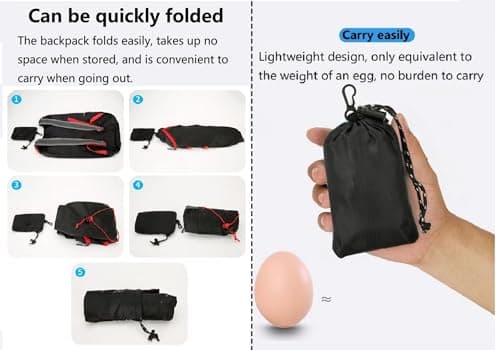 levayhill 16L Small Lightweight Foldable Backpack Sun Hats Travel Set — view 4