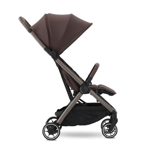 Deryan Air Travel Buggy - Cabin Approved - Compact Stroller & Travel Bag 8 kg - Travel Stroller for Life On The Go - Foldable & Lightweight - Suitable from Birth to 4 Years (0-4 Years) - Chocolate — view 2