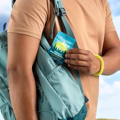 Cliganic 10 Pack Mosquito Repellent Bracelets, DEET-Free Bands, Individually Wrapped — view 3