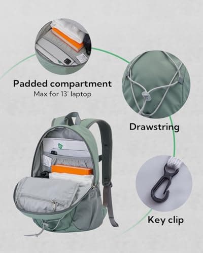 Waterfly Small Hiking Backpack 12L: Mini Lightweight Sport Rucksack — view 3