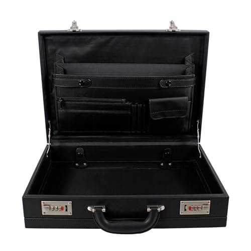 Executive Faux Leather Business Briefcase Attache Travel Case Work Bag AR