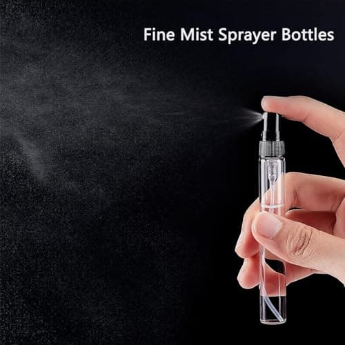 GOTRUST 22PCS Mini Glass Perfume Bottles, 3ml 5ml 10ml Transparent Sprayer — view 3