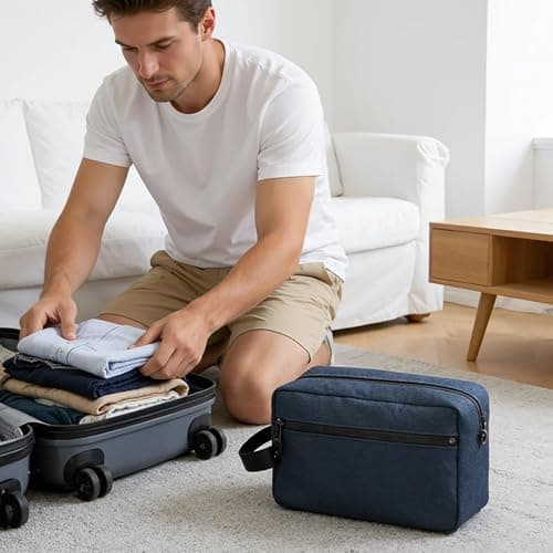 3Pcs Toiletry Bag for Man & Women, Portable Travel Wash Bag, Waterproof Toiletries Cosmetic Shaving Organizer Bag Portable Multifunctional Wash Bag with Handle — view 6