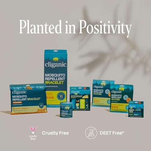 Cliganic 10 Pack Mosquito Repellent Bracelets, DEET-Free Bands, Individually Wrapped — view 6