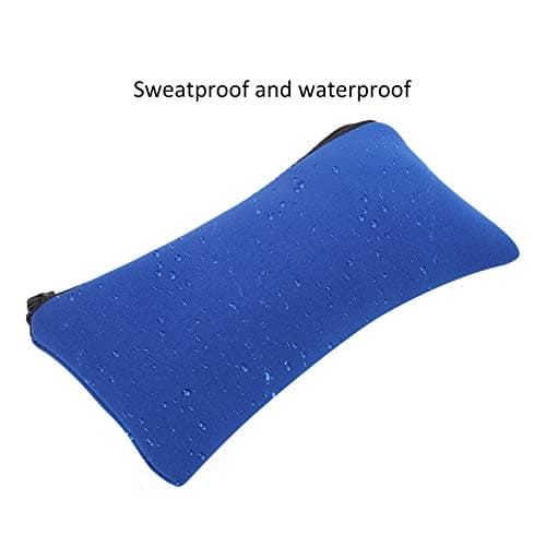 Masyrt Pencil Case, Pack of 3 Neoprene Mountaineering Storage Pencil Case Bag Camping Soft Wear-Resistant Pen Bag (Blue) — view 2