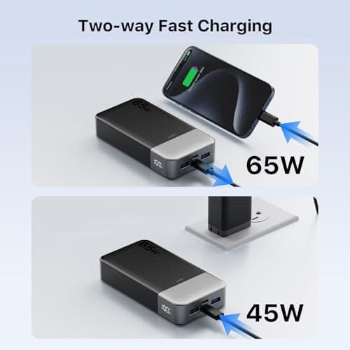 JUOVI 65W Power Bank Fast Charging 20000mAh — view 4