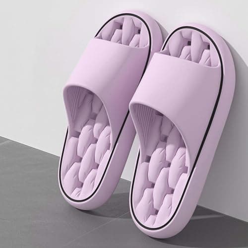 Comfortable Flip Flops Womens Lightweight Summer Beach Pool Sliders Thick Recovery Pillow Soft Shower Indoor Slippers Washable Quick Drying Non-Slip Open Toe Shoes for Home Spa Bathroom — view 2