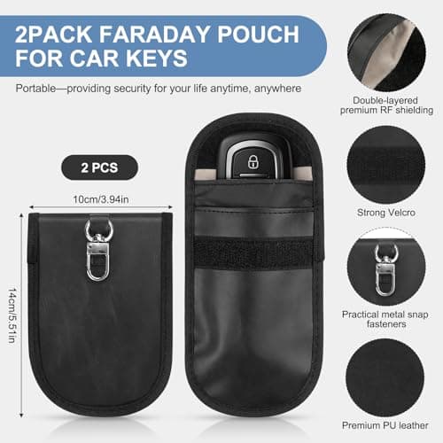 Faraday Box for Car Keys with 2 Faraday Pouches, Holds 15 Keys — view 6