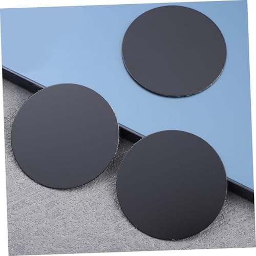 SEWACC 20pcs Self-adhesive Metal Plates Black Phone Magnet Stickers for Car Phone Mounts Strong Adhesive Lightweight Metal for Tablets and Mobile Devices — view 5