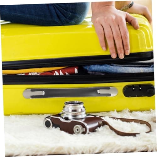 LRXIYODE 2pcs Suitcase Handle Replacement Plastic Carry Handle with Combination Lock Comfortable Grip for Travel Luggage Bags — view 4