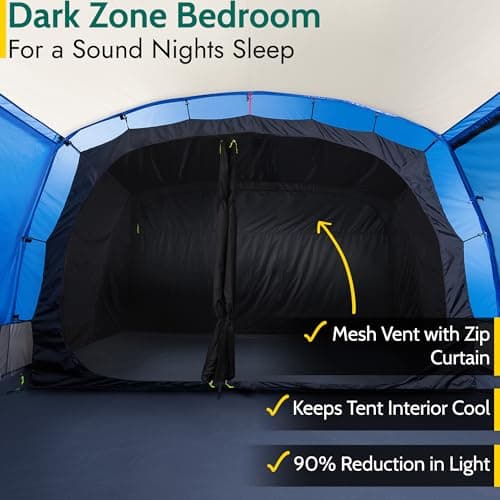 Trail Shilstone 5 Man Tent, L515cm x W330cm x H200cm — view 3