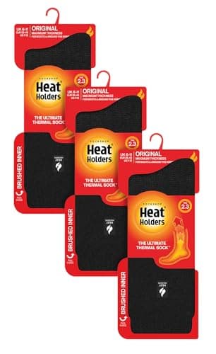 HEAT HOLDERS - 3 Pair Pack Multipack Mens Insulated Thermal Socks for Winter 6-11 — view 3