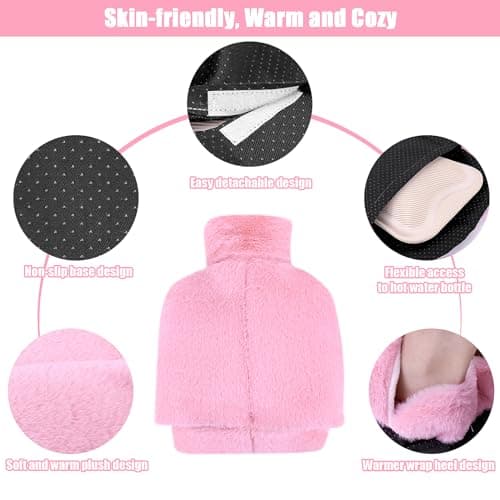 Meetory Foot Hot Water Bottle - 2L Hot Water Bottle Foot Warmer for Feet Women and Men Feet Warming, Pain Relief, Fits UK Size 3-8 (EU 35-45) — view 3